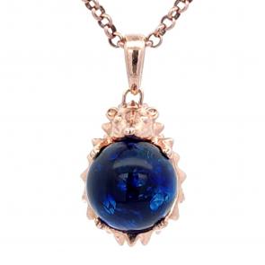 Подвеска из золочёного серебра Дарвин с янтарём 428252246oo-с фото