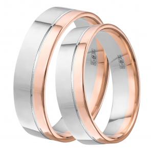Обручальное кольцо из комбинированного золота 6 мм Primossa 430-000-331 фото