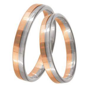 Обручальное кольцо 3,5 мм из комбинированного золота Primossa 430-000-332 фото