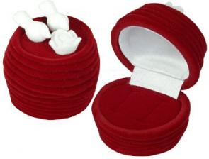 Футляр флокированный Гнездышко под серьги серия Романтика 43102-б фото