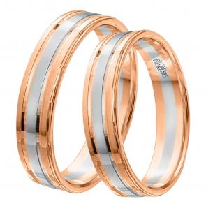 Обручальное кольцо 4,5 мм из комбинированного золота Primossa 450-000-317 фото