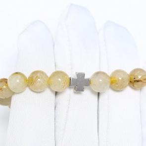 Браслет-крест TALANT с рутиловым кварцем 47-72-00X0-15042 фото