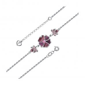 Серебряный браслет TALANT с фианитом и эмалью 47-79-000R-17125 фото