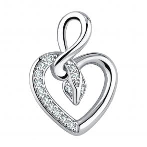 Серебряная подвеска Символ года Змея TALANT с фианитом 50-72-0001-15740 фото