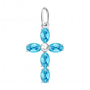 Серебряная подвеска TALANT с топазом 50-72-000Ц-23691 фото