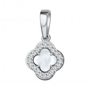 Серебряная подвеска TALANT с фианитом и перламутром 50-72-0071-15288 фото