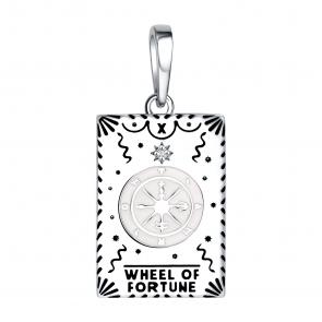 Серебряная подвеска TALANT с фианитом и эмалью 50-7Ч-0001-16008 фото