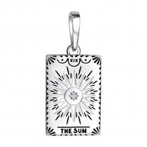 Серебряная подвеска TALANT с фианитом и эмалью 50-7Ч-0001-16011 фото