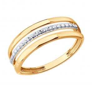 Золотое кольцо Diamant 51-110-00482-1 фото