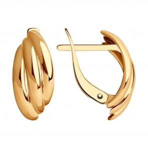 Золотые серьги Diamant 51-120-01310-1 фото