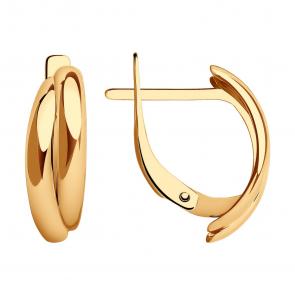 Золотые серьги Diamant 51-120-01344-1 фото