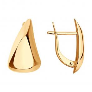 Золотые серьги Diamant 51-120-01520-1 фото