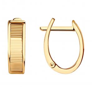 Золотые серьги Diamant 51-120-01572-1 фото