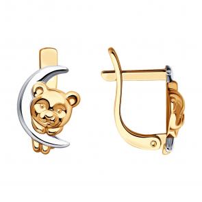 Золотые серьги Diamant 51-120-02022-1 фото