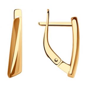 Золотые серьги Diamant 51-120-02188-1 фото