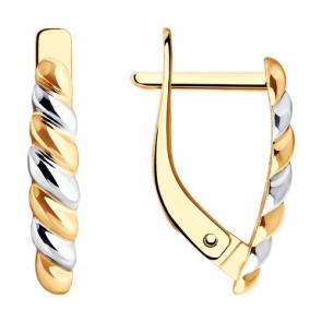 Золотые серьги Diamant 51-120-02213-1 фото