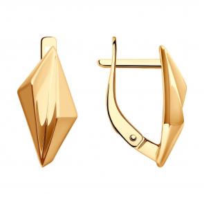 Золотые серьги Diamant 51-120-02229-1 фото