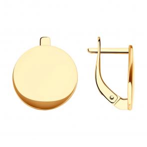 Золотые серьги Diamant 51-120-02303-1 фото