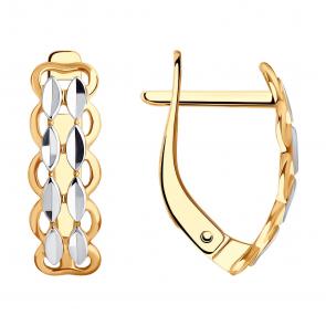 Золотые серьги Diamant 51-120-02321-1 фото