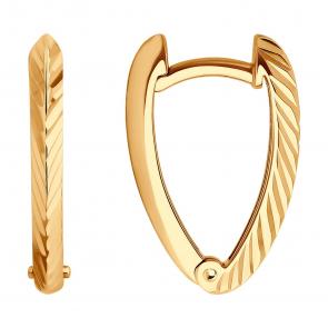 Золотые серьги Diamant 51-120-02716-1 фото