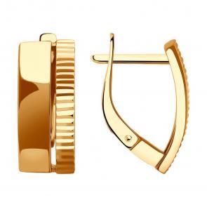 Золотые серьги Diamant 51-120-02741-1 фото