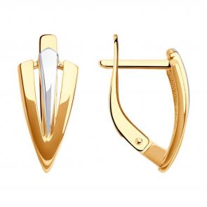 Золотые серьги Diamant 51-120-02787-1 фото