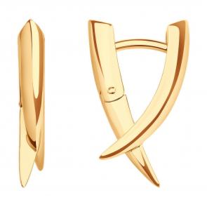 Золотые серьги Diamant 51-120-02789-1 фото