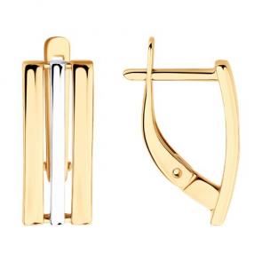 Золотые серьги Diamant 51-120-02799-1 фото