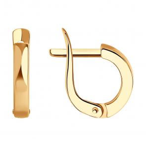 Золотые серьги Diamant 51-120-02800-1 фото