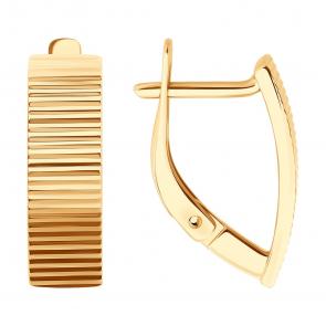 Золотые серьги Diamant 51-120-02876-1 фото