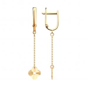 Золотые серьги SOKOLOV 51-121-02708-1 фото