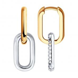 Золотые серьги Diamant 51-121-02880-1 фото