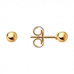 Золотые серьги Diamant 51-122-01621-1 фото