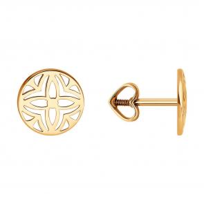 Золотые серьги Diamant 51-122-02150-1 фото