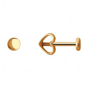 Золотые серьги Diamant 51-122-02183-1 фото