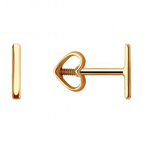 Золотые серьги Diamant 51-122-02194-1 фото