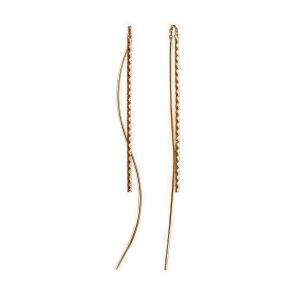 Золотые серьги Diamant 51-123-01882-1 фото