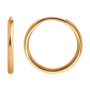 Золотые серьги Diamant 51-124-01587-1 фото