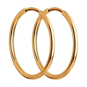 Золотые серьги Diamant 51-124-01588-1 фото