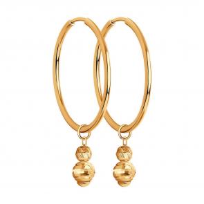 Золотые серьги Diamant 51-124-01689-1 фото