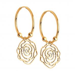 Золотые серьги Diamant 51-124-01734-1 фото