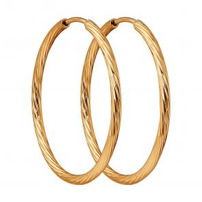 Золотые серьги Diamant 51-124-01966-1 фото