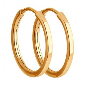 Золотые серьги Diamant 51-124-02384-1 фото