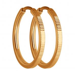 Золотые серьги Diamant 51-124-02384-2 фото