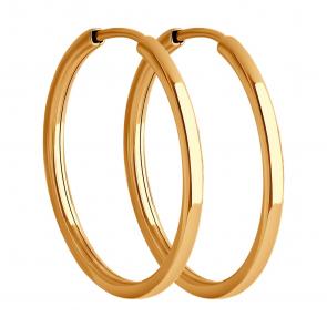 Золотые серьги Diamant 51-124-02385-1 фото