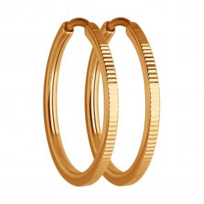 Золотые серьги Diamant 51-124-02385-2 фото