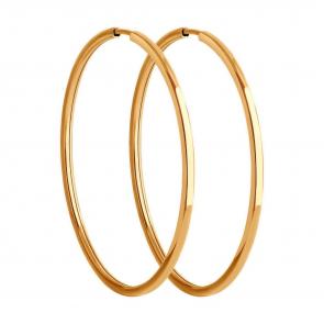 Золотые серьги Diamant 51-124-02386-1 фото