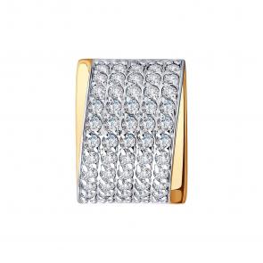 Золотая подвеска Diamant с фианитом 51-130-00897-1 фото