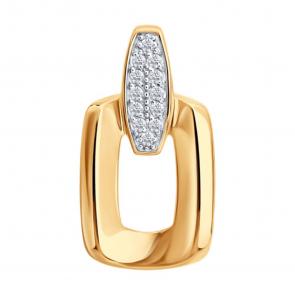 Золотая подвеска Diamant с фианитом 51-130-00907-1 фото