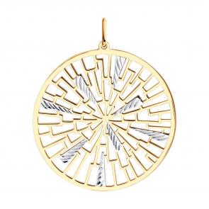 Золотая подвеска Diamant 51-130-01056-1 фото